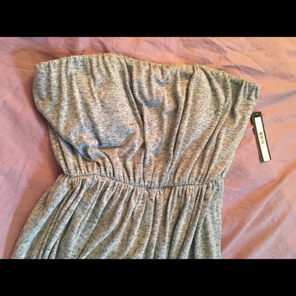 NWT Alice + Olivia strapless charcoal midi dress - Picture 3 of 8